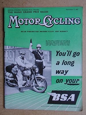 Seller image for Motor Cycling. September 5, 1957. for sale by N. G. Lawrie Books