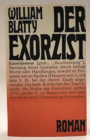 Bild des Verkufers fr Der Exorzist. Roman. zum Verkauf von Der Buchfreund