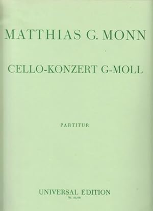 Cello Concerto in g minor - Full Score