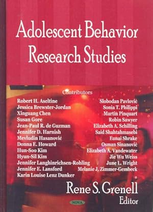 Seller image for Adolescent Behavior Research Studies for sale by GreatBookPrices