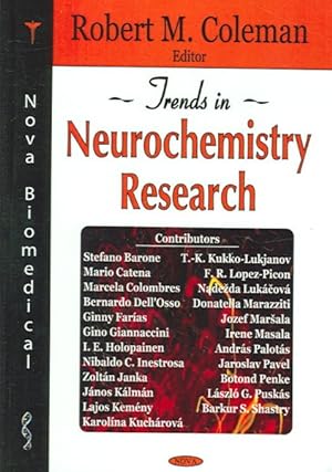 Image du vendeur pour Trends in Neurochemistry Research mis en vente par GreatBookPrices