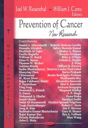 Immagine del venditore per Prevention of Cancer : New Research venduto da GreatBookPrices