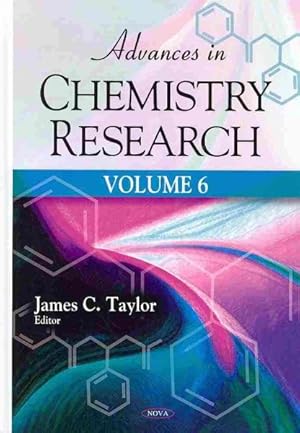 Immagine del venditore per Advances in Chemistry Research venduto da GreatBookPrices