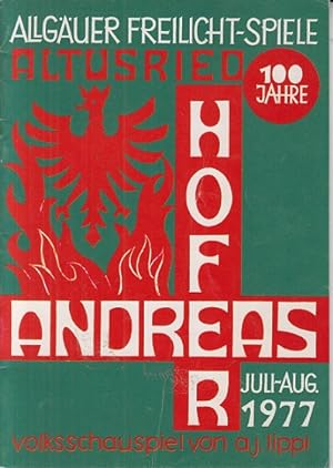 Altusried Andreas Hofer Allgäuer Freilicht-Spiele Juli-Aug. 1977