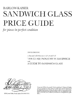 Immagine del venditore per Sandwich Glass Price Guide : For Pieces in Perfect Condition venduto da GreatBookPrices