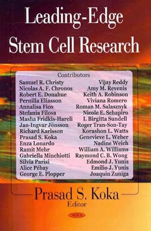 Imagen del vendedor de Leading-Edge Stem Cell Research a la venta por GreatBookPrices