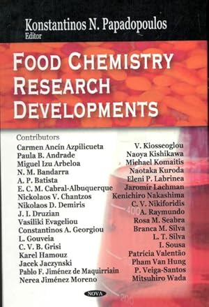 Imagen del vendedor de Food Chemistry Research Developments a la venta por GreatBookPrices
