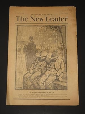 Immagine del venditore per The New Leader Incorporating 'The Labour Leader': November 27th 1925 venduto da Tarrington Books