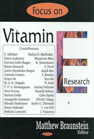 Imagen del vendedor de Focus on Vitamin E Research a la venta por GreatBookPrices