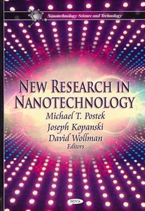 Image du vendeur pour New Research in Nanotechnology mis en vente par GreatBookPrices