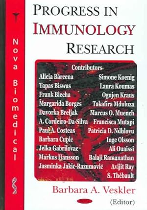 Image du vendeur pour Progress In Immunology Research mis en vente par GreatBookPrices