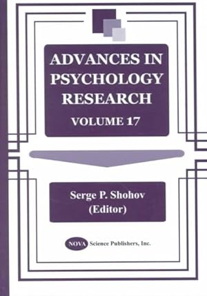Seller image for Advances in Psychology Research for sale by GreatBookPrices