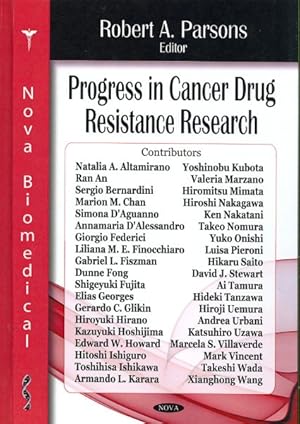 Immagine del venditore per Progress in Cancer Drug Resistance Research venduto da GreatBookPrices