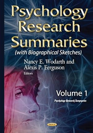 Seller image for Psychology Research Summaries : With Biographical Sketches for sale by GreatBookPrices