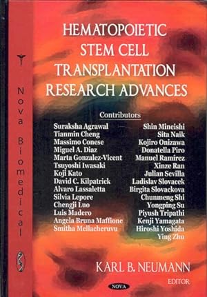 Seller image for Hematopoietic Stem Cell Transplantation Research Advances for sale by GreatBookPrices