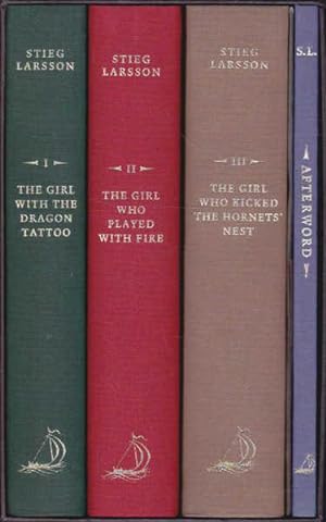 Immagine del venditore per The Millenium Trilogy Deluxe Set: The Girl with the Dragon Tattoo, the Girl Who Played with Fire, The Girl Who Kicked the Hornet's Nest, Afterword venduto da Goulds Book Arcade, Sydney