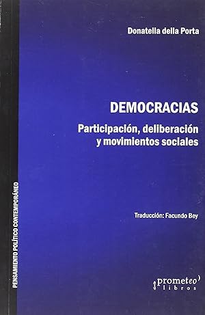 Immagine del venditore per Democracias. participacion, deliberacion y movimientos socia venduto da Imosver