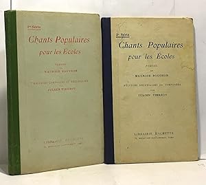 Seller image for Chants populaires pour les coles - posie mlodies --- 2 volumes premire et deuxime srie for sale by crealivres