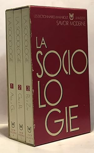 La sociologie - les dictionnaires marabout université - savoir moderne - coffret 3 volumes