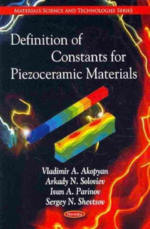 Imagen del vendedor de Definition of Constants for Piezoceramic Materials a la venta por GreatBookPrices