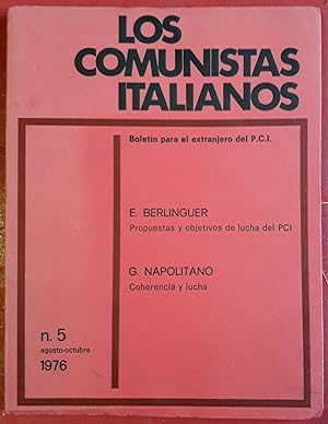Los comunistas italianos. Boletín para el extranjero del PCI nº 5