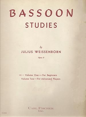 Imagen del vendedor de Bassoon Studies, Opus 8, No. 1, for Beginners (Volume 1) a la venta por Snow Crane Media