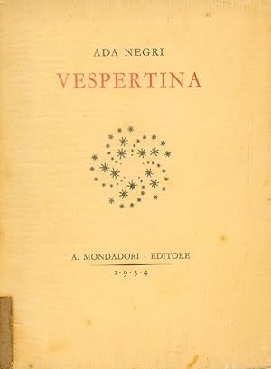 Imagen del vendedor de Vespertina a la venta por Studio Bibliografico Marini