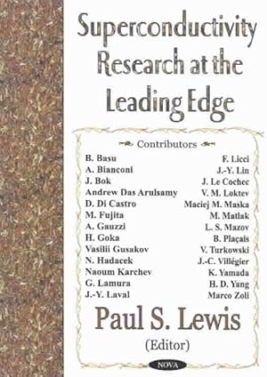 Imagen del vendedor de Superconductivity Research at the Leading Edge a la venta por GreatBookPrices