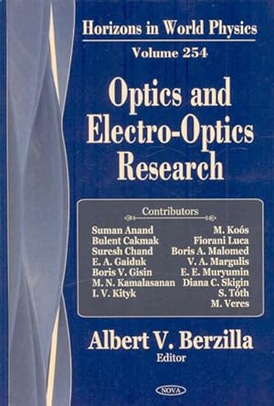 Seller image for Optics and Electro-Optics Research for sale by GreatBookPrices