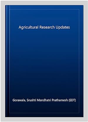 Image du vendeur pour Agricultural Research Updates mis en vente par GreatBookPrices