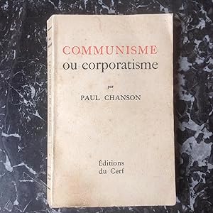 COMMUNISME ou corporatisme ?