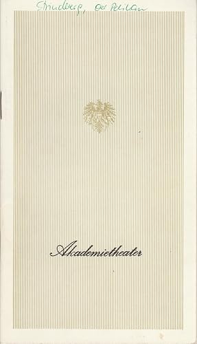 Imagen del vendedor de Programmheft August Strindberg DER PELIKAN Spielzeit 1978 / 79 Heft 2 a la venta por Programmhefte24 Schauspiel und Musiktheater der letzten 150 Jahre