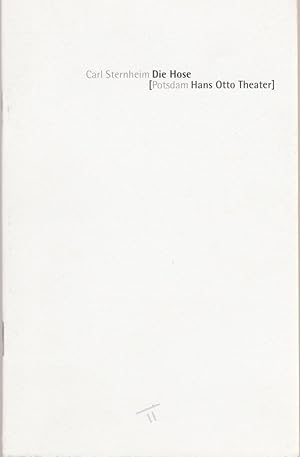 Seller image for Programmheft Carl Sternheim DIE HOSE Premiere 14. Dezember 1996 Spielzeit 1996 / 97 for sale by Programmhefte24 Schauspiel und Musiktheater der letzten 150 Jahre