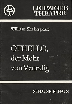 Bild des Verkufers fr Programmheft William Shakespeare OTHELLO, DER MOHR VON VENEDIG Spielzeit 1982 / 83 Heft 7 zum Verkauf von Programmhefte24 Schauspiel und Musiktheater der letzten 150 Jahre