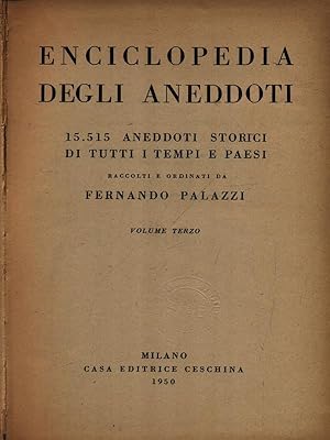 Enciclopedia degli aneddoti 3vv