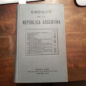 Codigos de la Republica Argentina