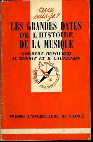 Bild des Verkufers fr Que sais-je? N 1333 Les grandes dates de l'Histoire de la musique zum Verkauf von Le-Livre