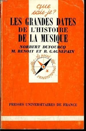 Seller image for Que sais-je? N 1333 Les grandes dates de l'histoire d ela musique for sale by Le-Livre