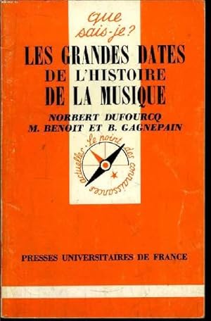 Seller image for Que sais-je? N 1333 Les grandes dates de l'histoire de la musique for sale by Le-Livre