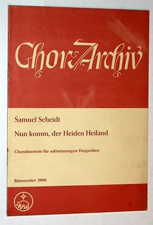 Bild des Verkufers fr Nun komm der Heiden Heiland. Choralmotette fr achtstimmigen Doppelchor. Brenreiter-Ausgabe 2906. zum Verkauf von Versandantiquariat Kerstin Daras