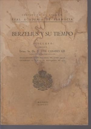 Seller image for BERZELIUS Y SU TIEMPO for sale by LIBRERIA TORMOS