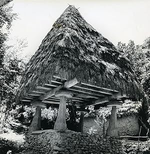 Iran Djafar the little Iranian Thatched Roof Hut Photo Dominique Darbois 1968