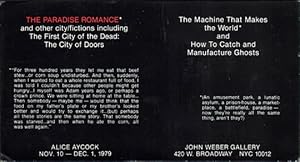 Seller image for The Paradise Romance / The Machine That Makes the World and How to Catch and Manufacture Ghosts for sale by Specific Object / David Platzker