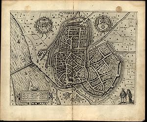 Zutphen Gelderland Nederland Netherlands 1612 Blaeu Guicciardini city plan