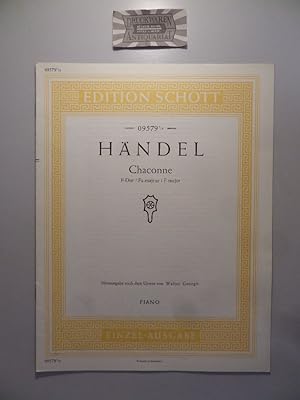 Seller image for Chaconne F-Dur/ Fa-majeur/ F-major. Neuausg. nach d. Urtext von Walter Georgii / Edition-Schott: 09579 1/2. for sale by Druckwaren Antiquariat