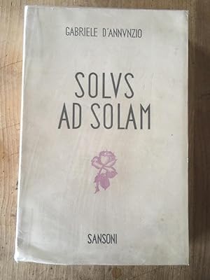 Seller image for Solus ad solam for sale by Librairie des Possibles