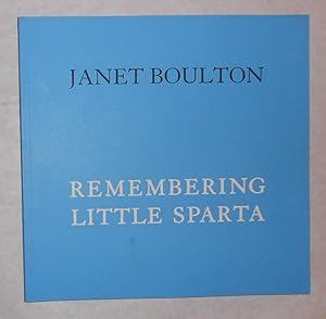 Immagine del venditore per Janet Boulton - Remembering Little Sparta - Watercolours, Reliefs, Garden Works 1993 - 2009 (Edinburgh College of Art 30 July - 30 August 2009) venduto da David Bunnett Books