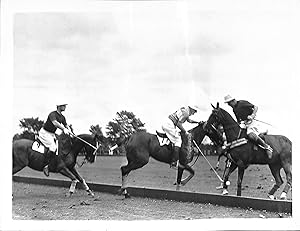 Jock Whitney & Tommy Hitchcock of Greentree 1936 B&W Photo