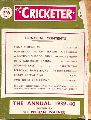 The Cricketer - The Annual 1939-40