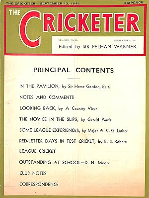'The Cricketer - September 13, 1941'